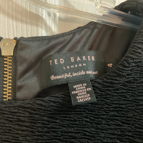 Ted Baker London Little Black Dress, Size 4 - Picture 4 of 9